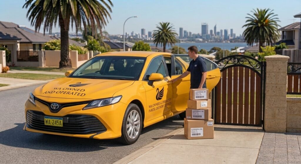 Swan River Cabs parcel delivery service, WA owned and operated, Perth